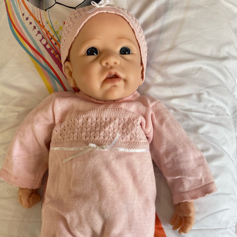 this is an Ashton Drake silicone baby doll.